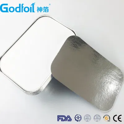 Contenitore in alluminio da 9 pollici quadrato di qualità superiore durevole 9 Carta in alluminio da pollici con capacità di 3.5 lb con coperchi per schede