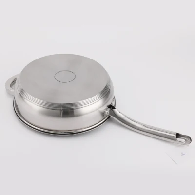 Padella in acciaio inox di buona qualità friggere, bollire e mescolare tutto in uno