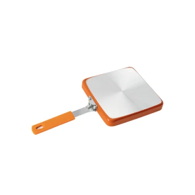 Fabbrica all&prime;ingrosso di utensili da cucina in alluminio, padella quadrata in alluminio