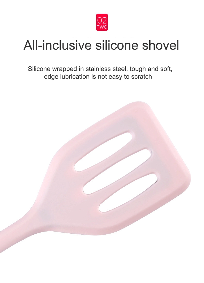 Wholesale Non-Stick Pan Silicone Spatula Kitchen Utensils Silicone Kitchenware Set