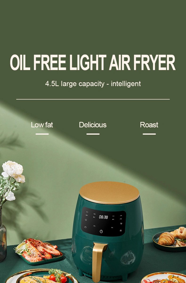 Factory 2023 Hot Sale Kitchen Appliance Air Fryer 4.5L Digital Fryer 2400W Oil Free Fryers