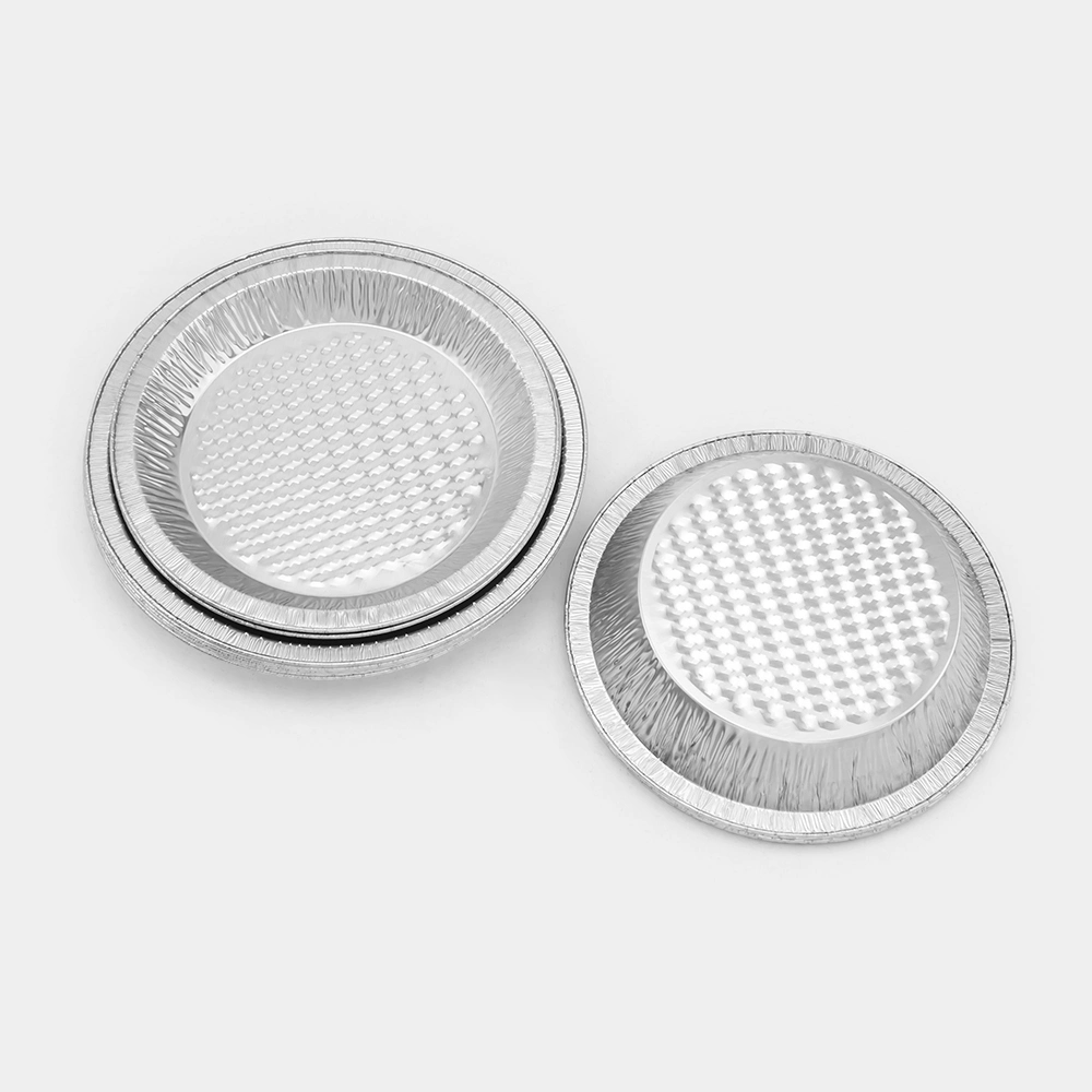 Disposable Kitchen Customized Baking Tray Small Foil Pie Pans OEM Logo Aluminium Foil for Food Packing Container