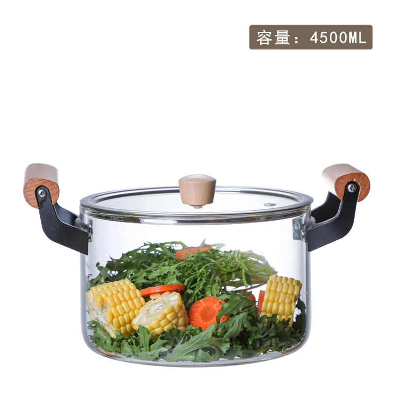 Handmade High-Quality High Borosilicate Kitchen Cooking Glass Pot