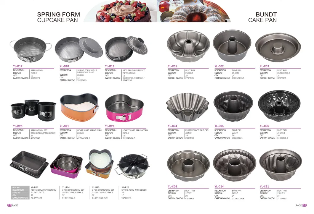 Silver Ceramic Bundt Cake Pan, Carbon Steel 22.5X11cm