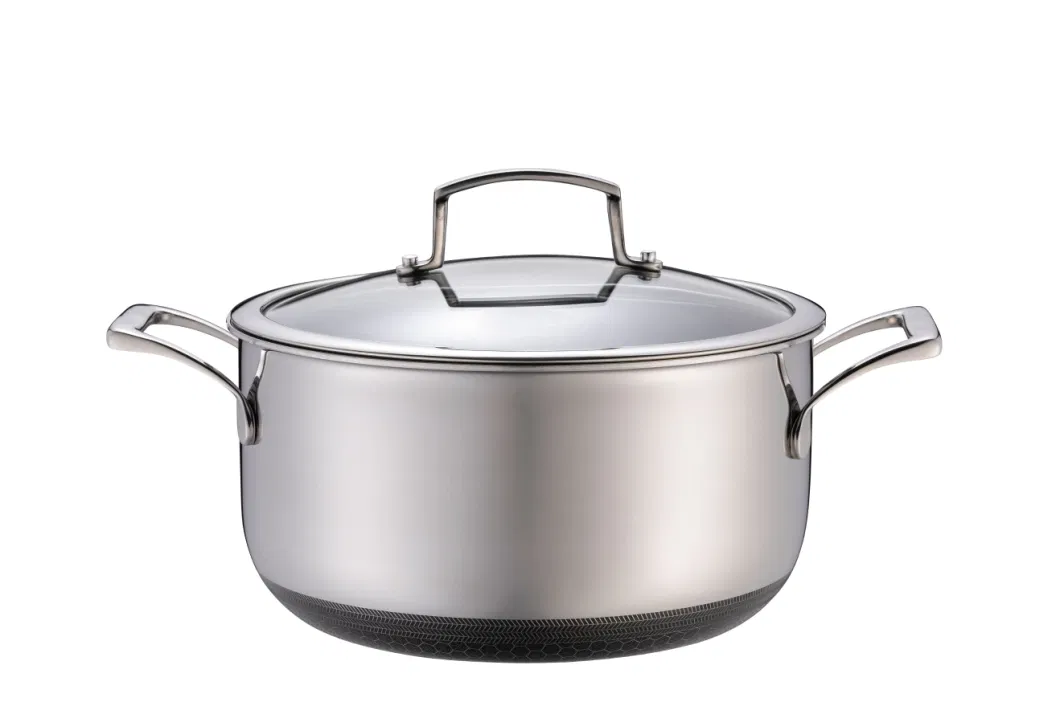 Most Popular 3PCS Pot&Wok&Frying Pan Stainless Steel Non-Stick Coating Double Layer Cookware Set