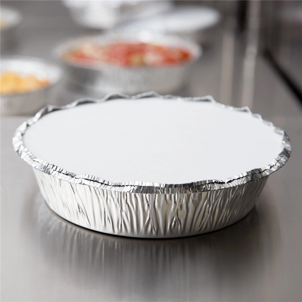 9&prime;&prime; Round Foil Laminated Board Lids Covers for 9 Inch Take out Pan Container