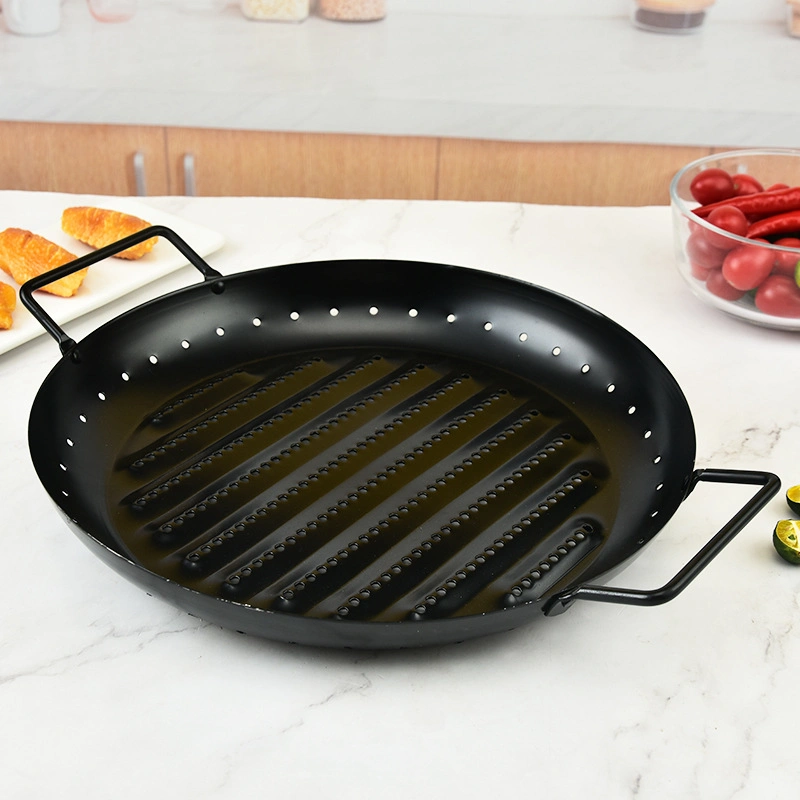 Carbon Steel Round Non-Stick Barbecue Pan Household Wbb15974