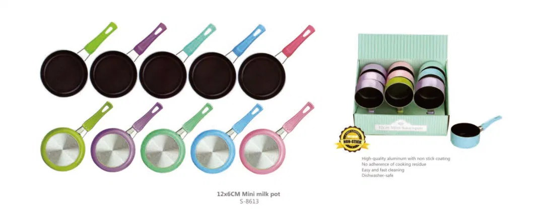 12 14 16cm Mini Flat-Bottomed Nonstick Frying Pan