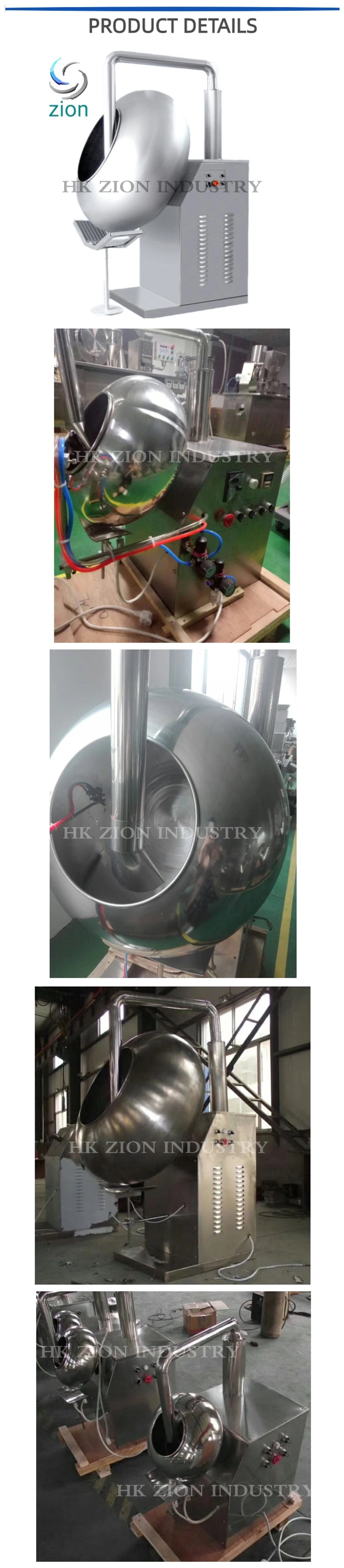 Coating Pan with Single Electrothermal Blower Automatic Small Chocolate Machine Agriculture Corn Seed Coating Machine Peanut Sugar Coating Machine