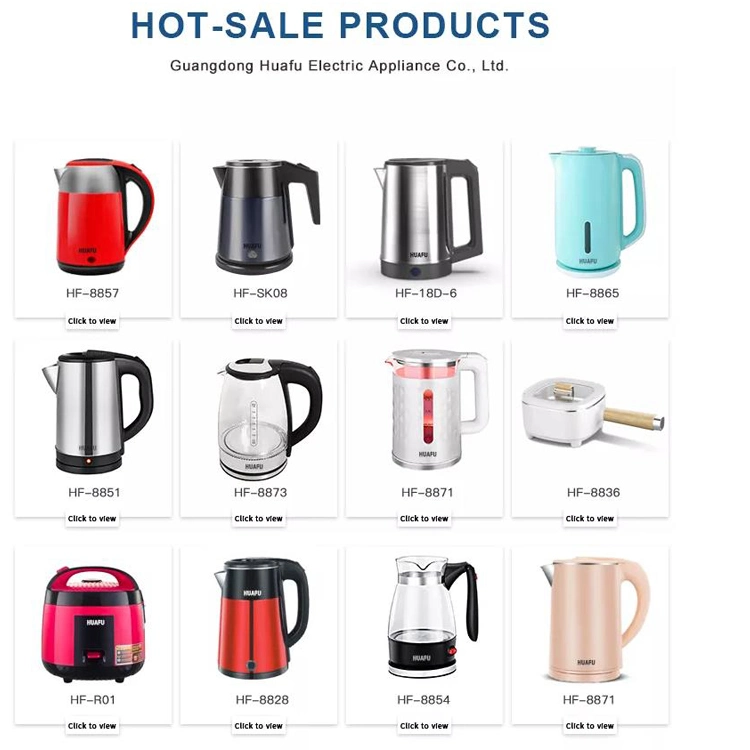 Hot Selling New Glass Water Bottle 1.8L Home Boiling Water, Tea and Coffee Kettle Glass