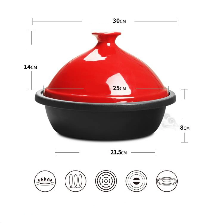 Enamel Cast Iron Casseroles Ceramic Cooking Pot Tagine Pot