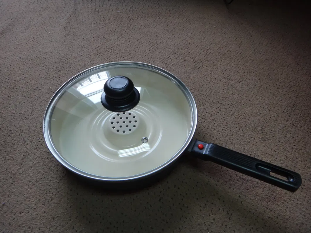 Carbon Steel Ceramic Dry Cooker Pan with Glass Lid