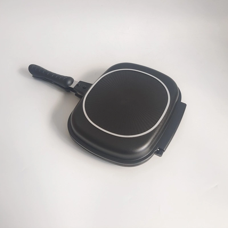 High Quality Grill Pan Non-Stick Square Aluminium Fry Pan Stick Double Side Grill Fry Pan