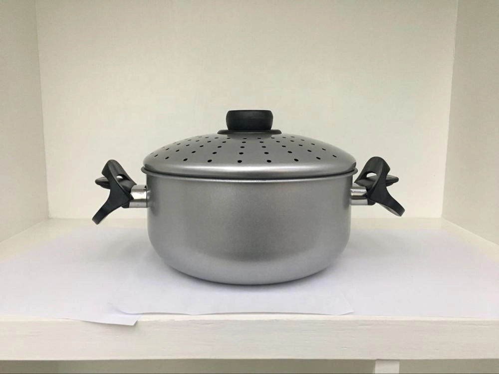 Colorful Red Carbon Steel Noodle Cooking Pot for Gas and Induction Cooker