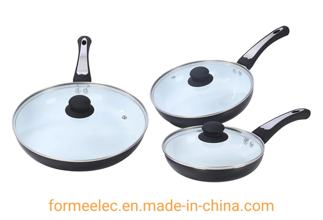 20cm 24cm 28cm Copper ceramic Cookware Set 6 Pieces Set Fry Pans Frying Pan