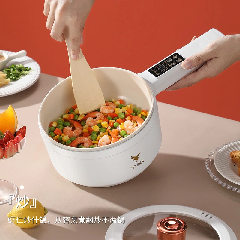 Long Handle Pot, Ceramic Glaze Coated White Inner Liner, Fully Automatic and Scheduled Electric Cooking Pot, Electric Hot Pot, Intelligent Control