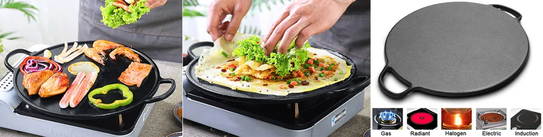 Cast Iron Pancake Pan Healthy Iron Frying Pan Uncoated Pan Egg Pancake Tools