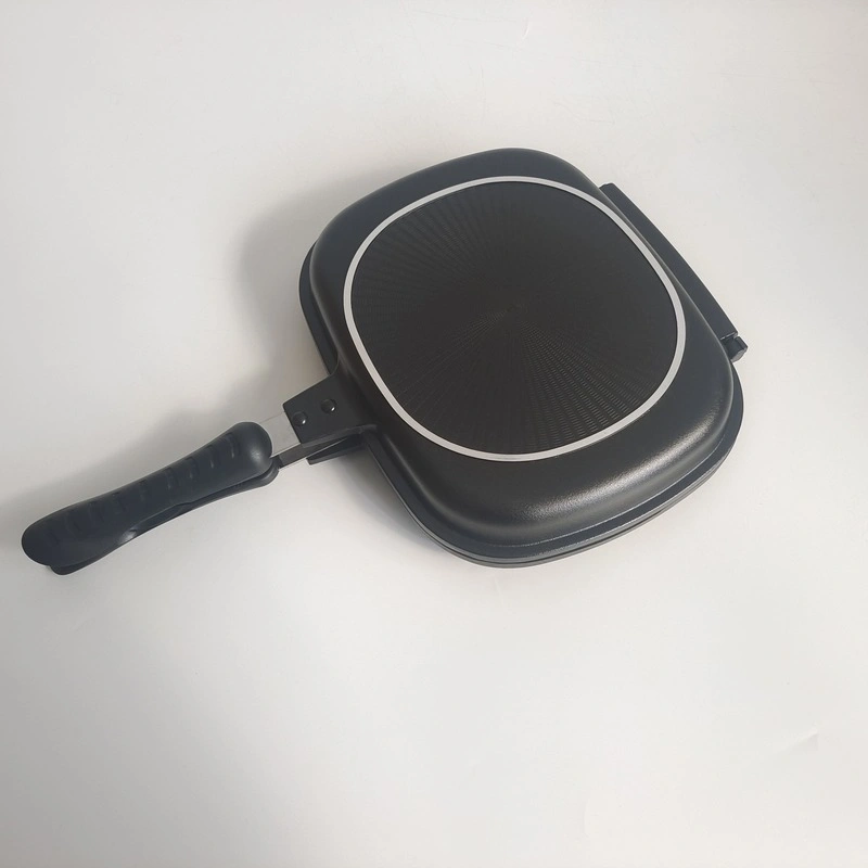 High Quality Grill Pan Non-Stick Square Aluminium Fry Pan Stick Double Side Grill Fry Pan