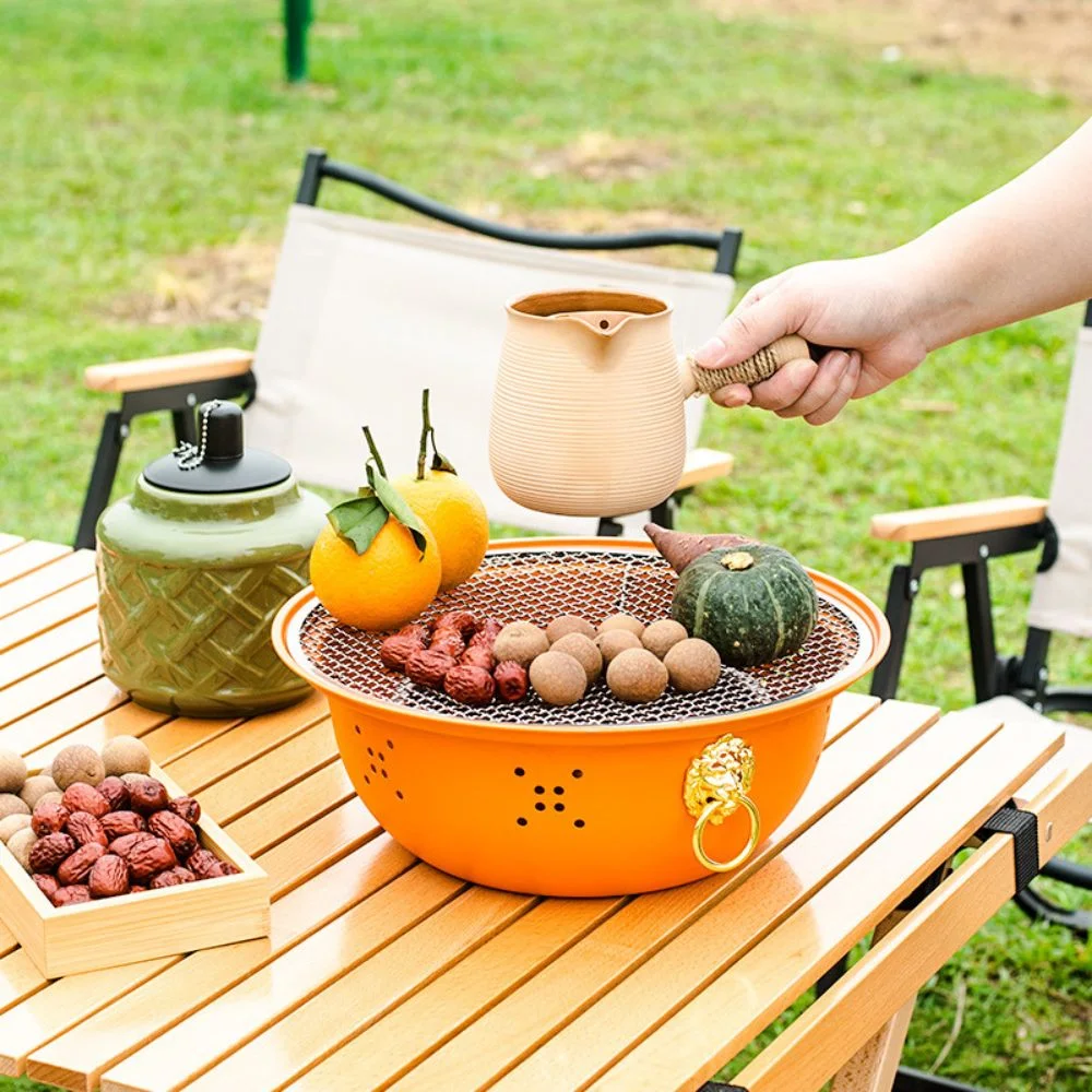 Portable Non-Stick Grill Pan Outdoor Camping Picnic Ci22856