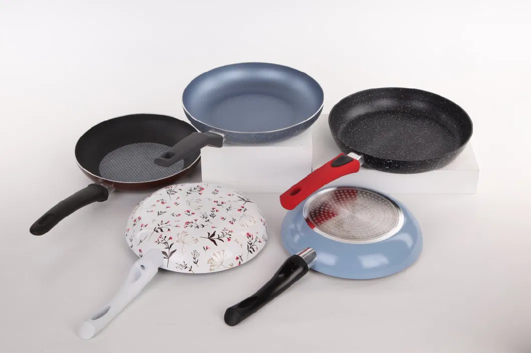 Customization High Quality Pan Bakelite Handle Nonstick Frying Pan with Different Prints