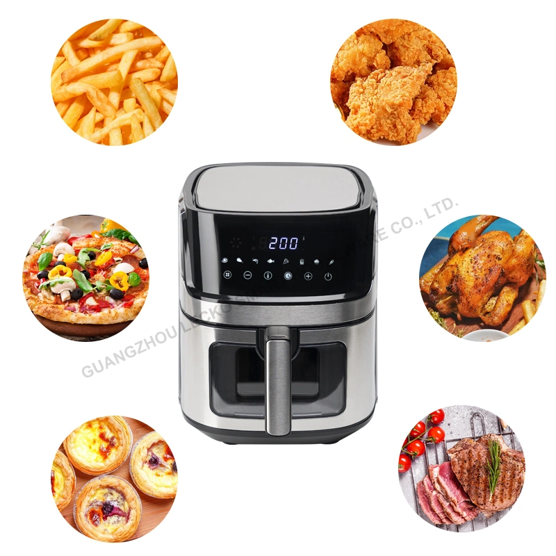 Preset 8 in 1 Multifunctional Healthy Oilless Smart Digital Air Fryers Oven Freidora De Aire Airfry Roast Reheat Dehydrate 6.5L Wholesale Price Air Fryer