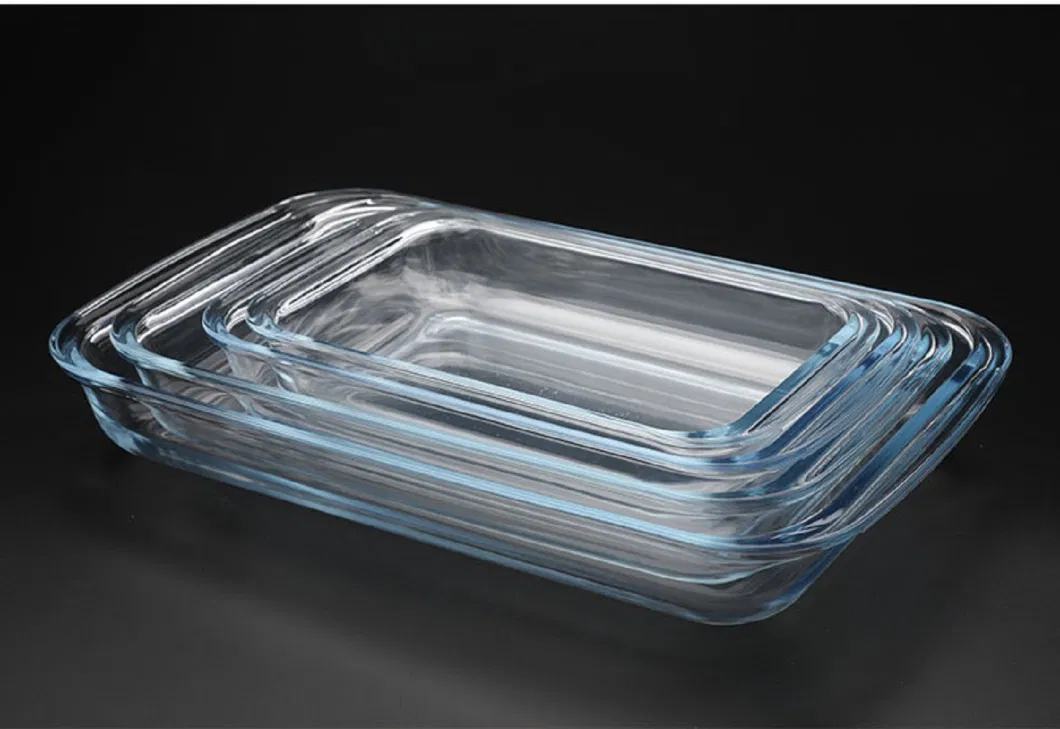 Rectangular Glass Oven Baking Tray Small Glass Baking Dish Oven Cooking Pan Bl17768