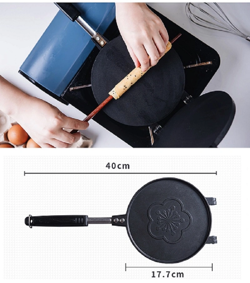 Non-Stick Egg Rolls Pan Stovetop Crepe Maker Ice Cream Cone Maker Pan Pancake Press Pan Cooking Tool Esg16850