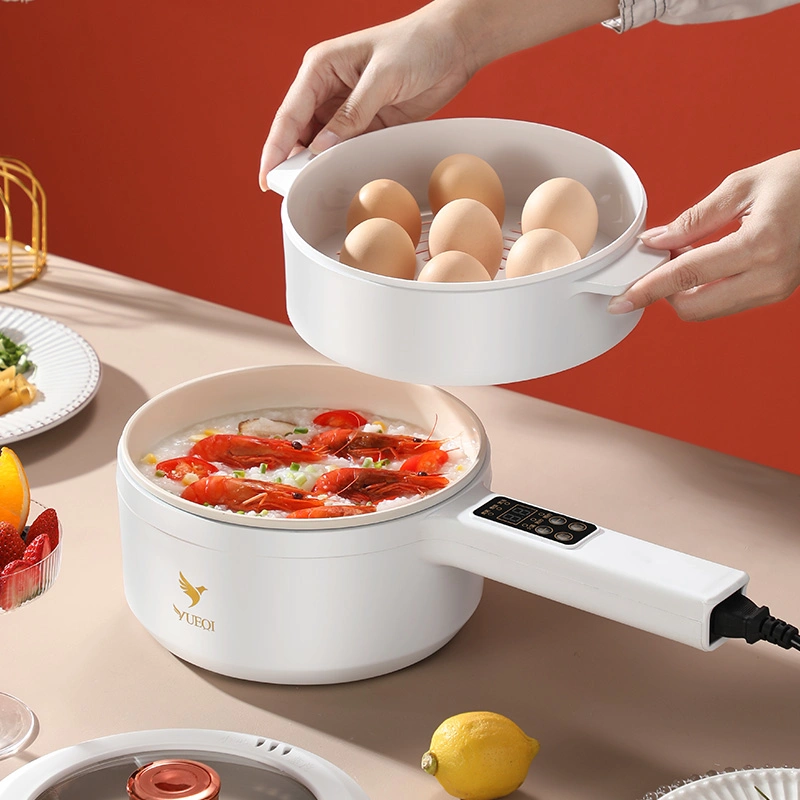 Long Handle Pot, Ceramic Glaze Coated White Inner Liner, Fully Automatic and Scheduled Electric Cooking Pot, Electric Hot Pot, Intelligent Control