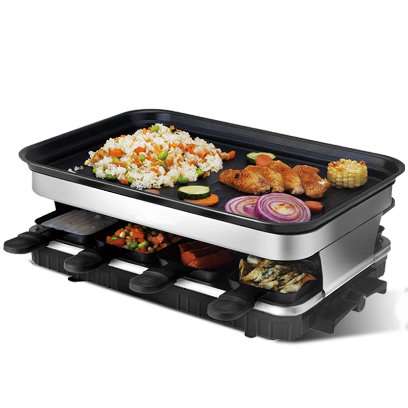 1500W Removable 8 Pans for BBQ Electric Indoor Grill