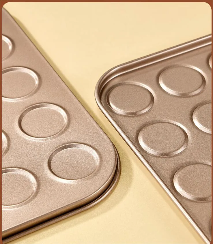 Cookie Tray Biscuit Tray Business Food Factory Bakery Shop Macaron Biscuit Tray French Round Biscuit Pan 400*600mm