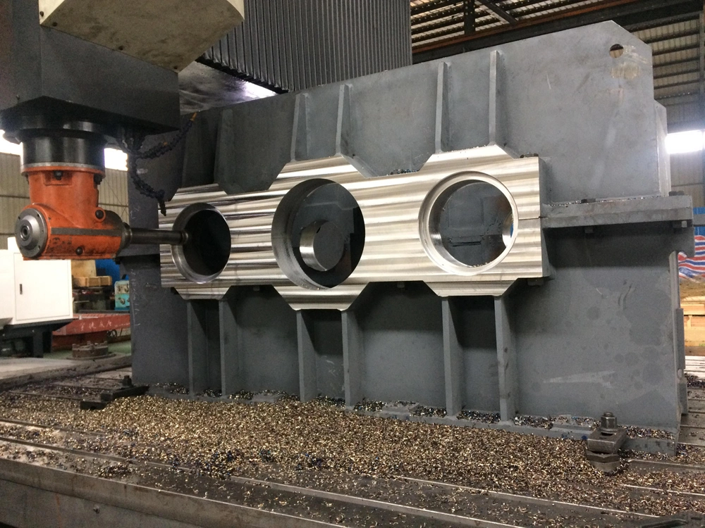 Heavy Steel Fabrication Work for Ship Base Weldment with CNC Machining