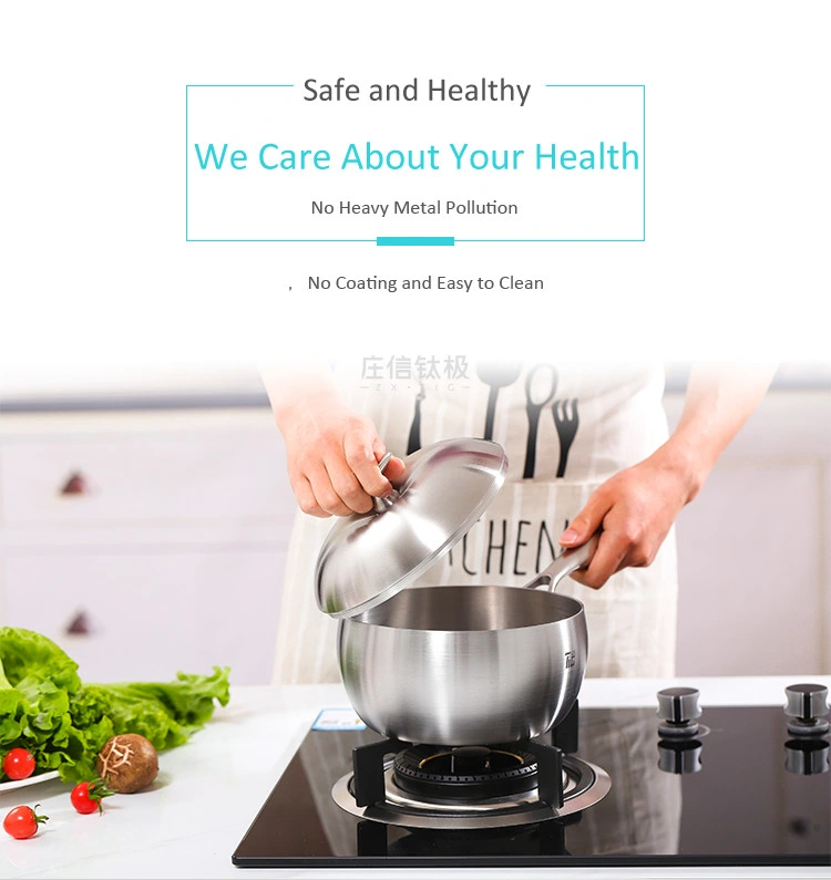 Green Healtly Titanium Wok Nonstick Stock Milk Boiling Cooking Pot