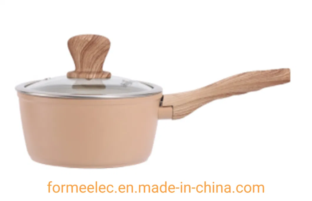 Maifan Stone Cookware Marble Stir Fry Pan 28cm Non-Stick Aluminum Wok