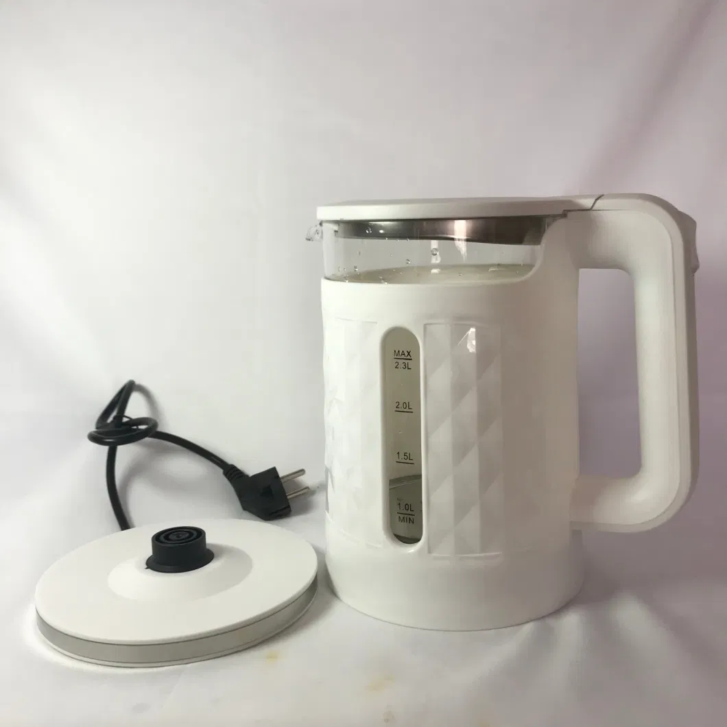 Glass Kettle Double Wall Cordless Electric Kettle Glass Teapot 1.5L High Quality Smart Glass Kettle Diamond
