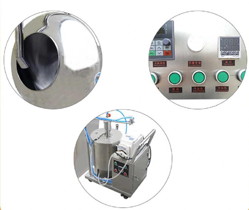 Automatic Pharmacy Sugar Coating Pan Small Tablet Film Coating Pan Machine