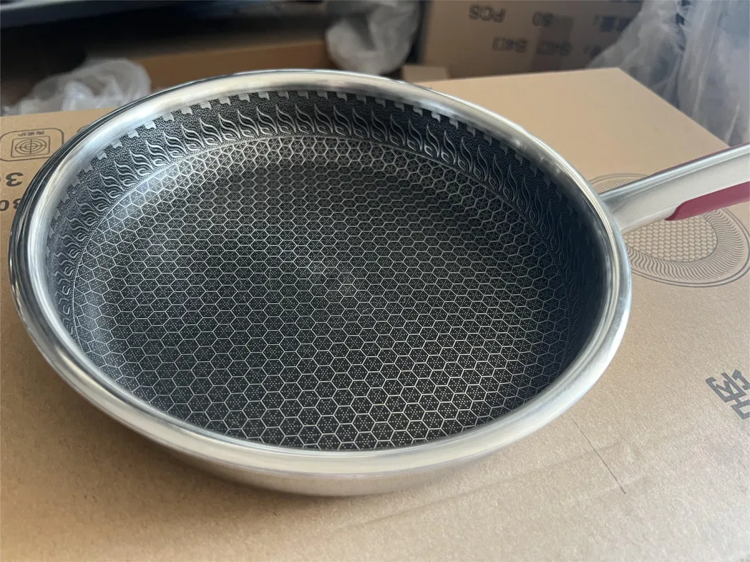 Kitchen Appliance Stainless Steel 316 Non Stick Honeycomb Fry Pan