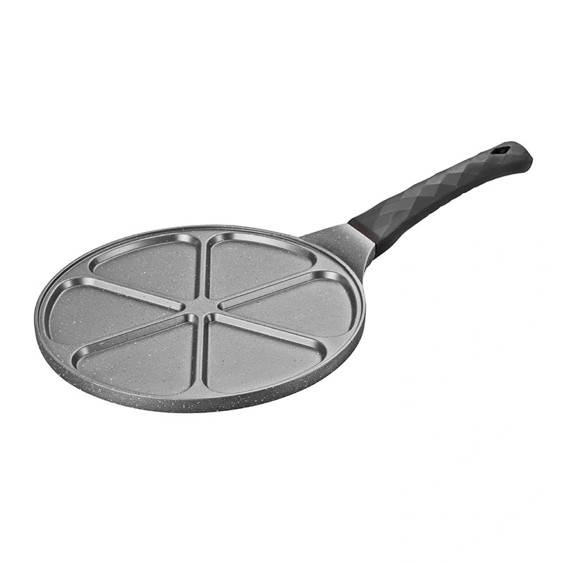 Suitable for All Stovetops &amp; Induction Cooker Nonstick 6 Molds Pancake Crepe Pan