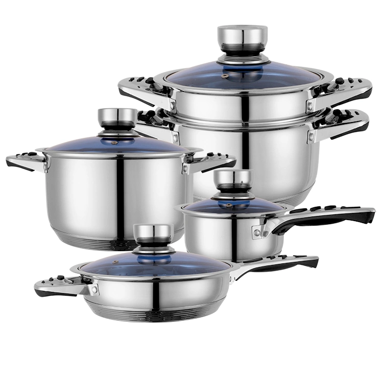 Stainless Steel Pots and Pans Set, Healthy Cookware Set Stainless Steel, Non-Toxic Induction Cookware Sets