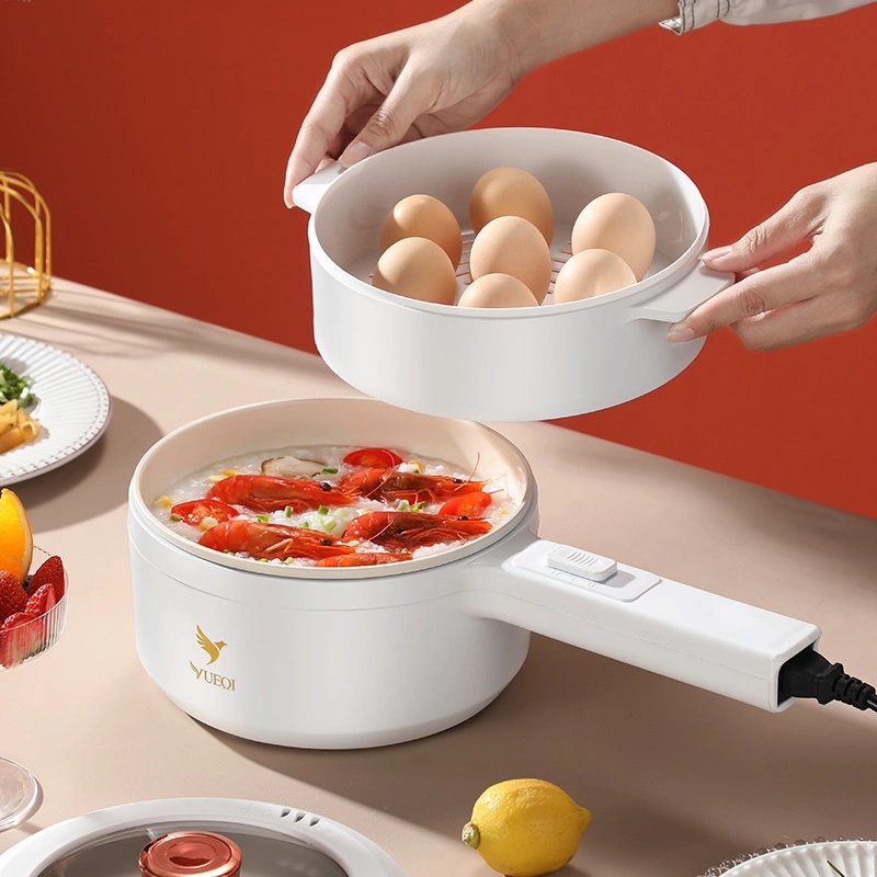 Long Handle Pot, Ceramic Glaze Coated White Inner Liner, Fully Automatic and Scheduled Electric Cooking Pot, Electric Hot Pot, Intelligent Control