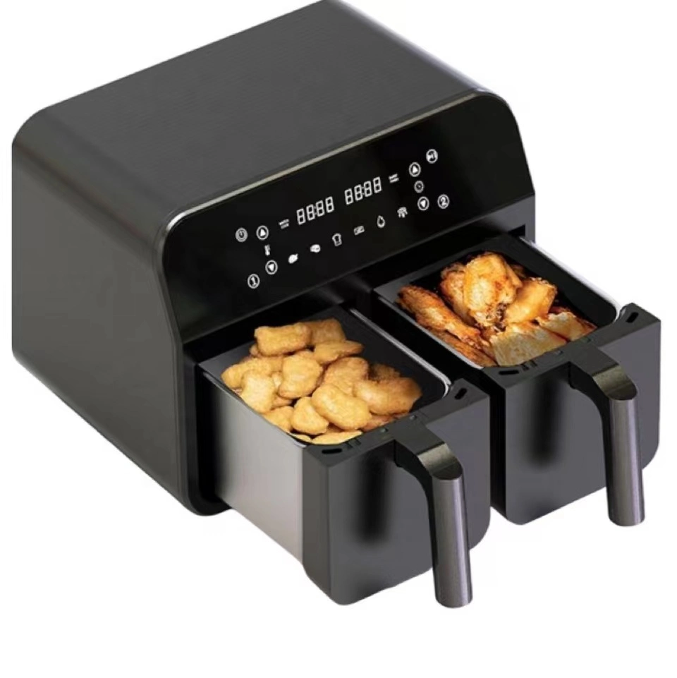Two Basket Dual Smart Home Wholesale Digital Non Stick Hot Electric Heating Dual Basket Air Fryer