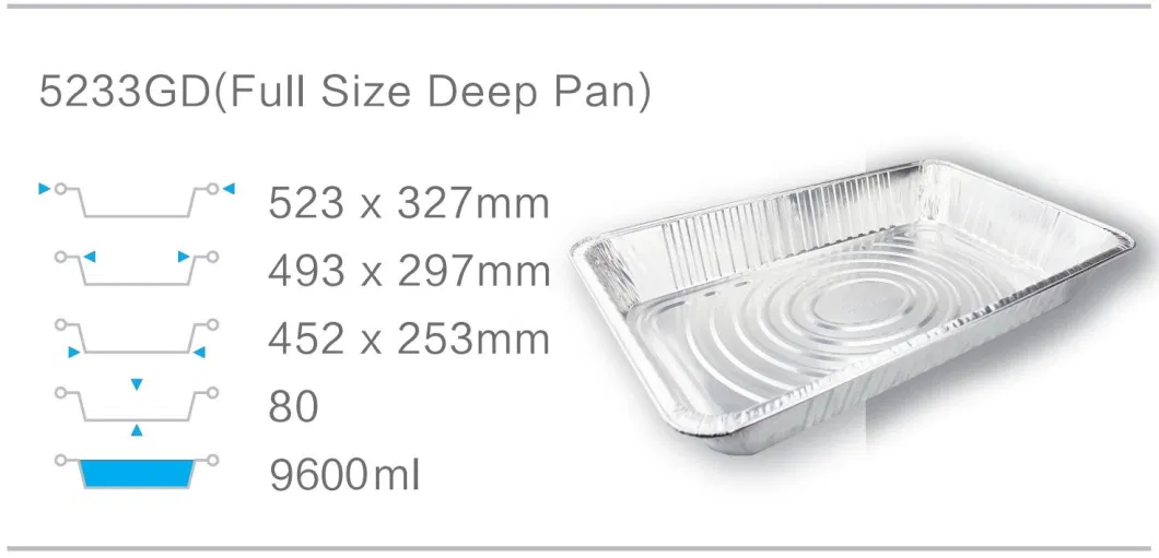 Common USA Foil Full-Size Deep Steam Table Aluminum Foil Pan 50/CS