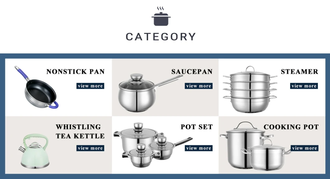 Wholesale 16 18 20 24cm Kitchen Stainless Steel Casserole Stock Cooking Soup Pot