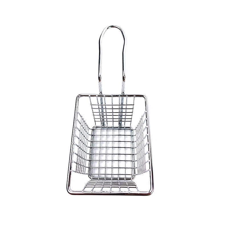 Mini Fry Baskets Stainless Steel French Fries Basket Potato Chips Frying Basket