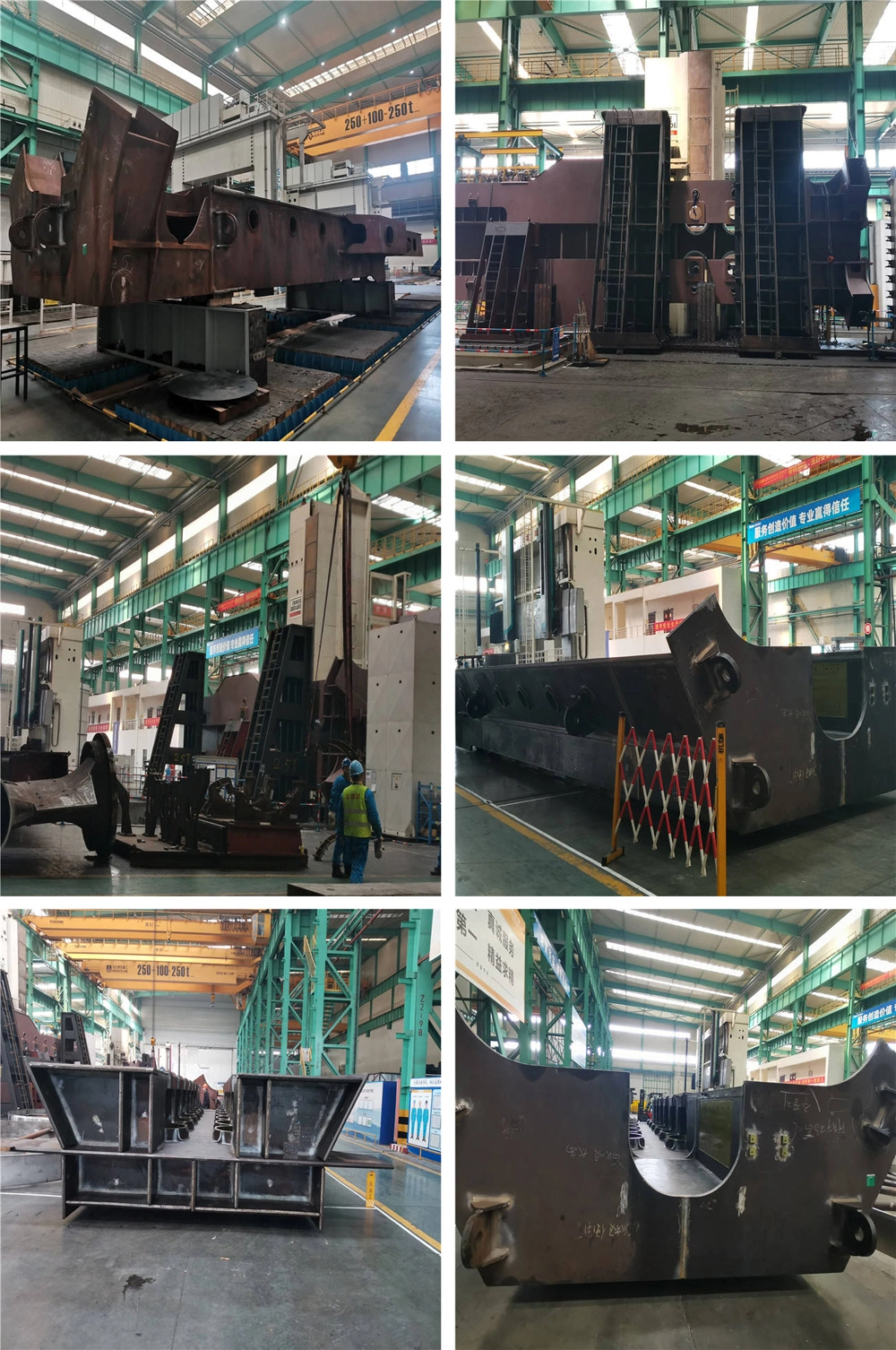 Heavy Steel Fabrication Work for Ship Base Weldment with CNC Machining