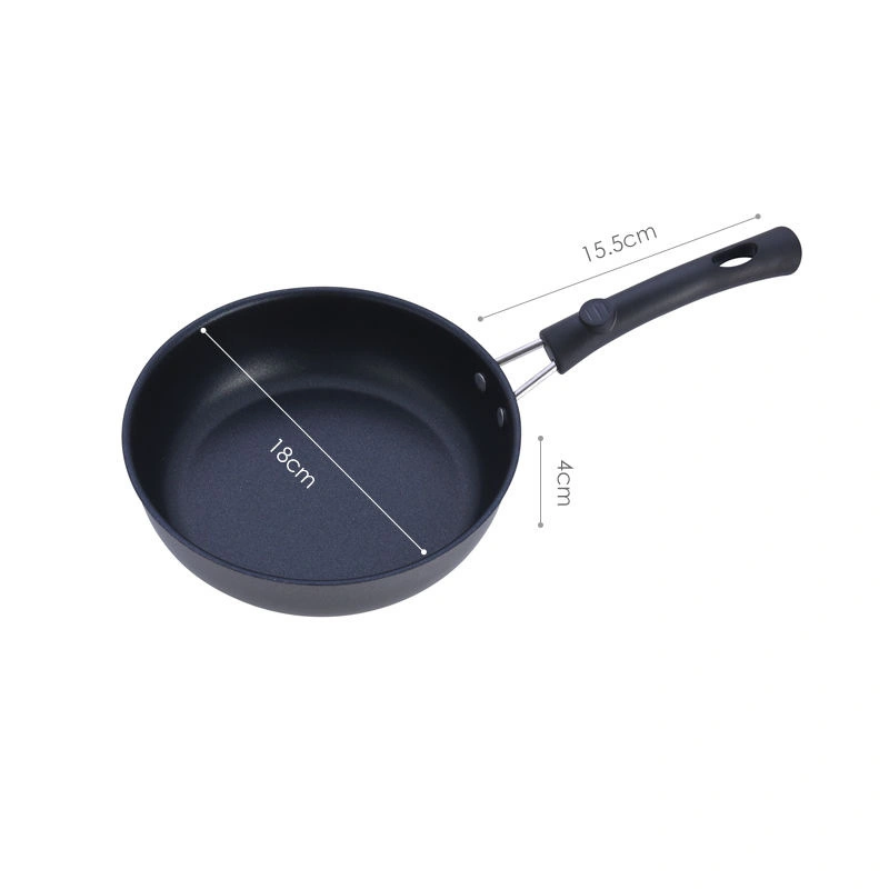 Nonstick Fry Pan Skillet Cookware Grantie Coating Black Medical Stone Omelette Pan