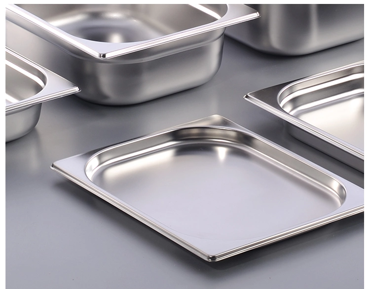 Heavybao 2/4 Size Square Shape Stainless Steel Gn Food Pan