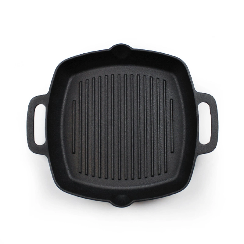 Square Cast Iron Steak Grill Pan with CE