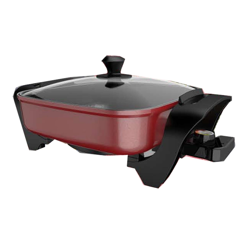 Kitchen Appliances 1400W Massive Power Square Bottom Multi Wok Electric Pan for Cooking