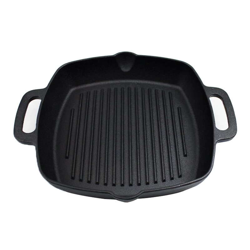 Square Cast Iron Steak Grill Pan with CE