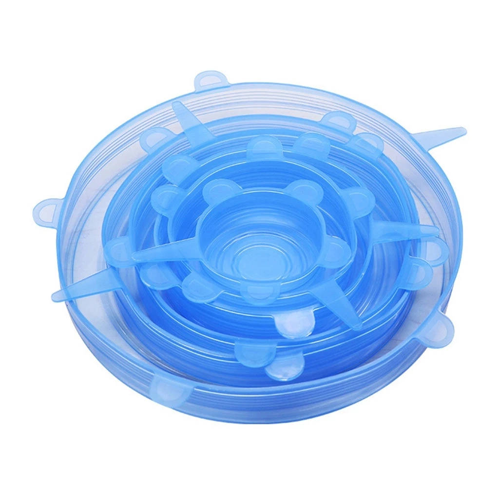 FDA Approved Silicone Strech Lids for Containers/Cups/Mugs/Pans